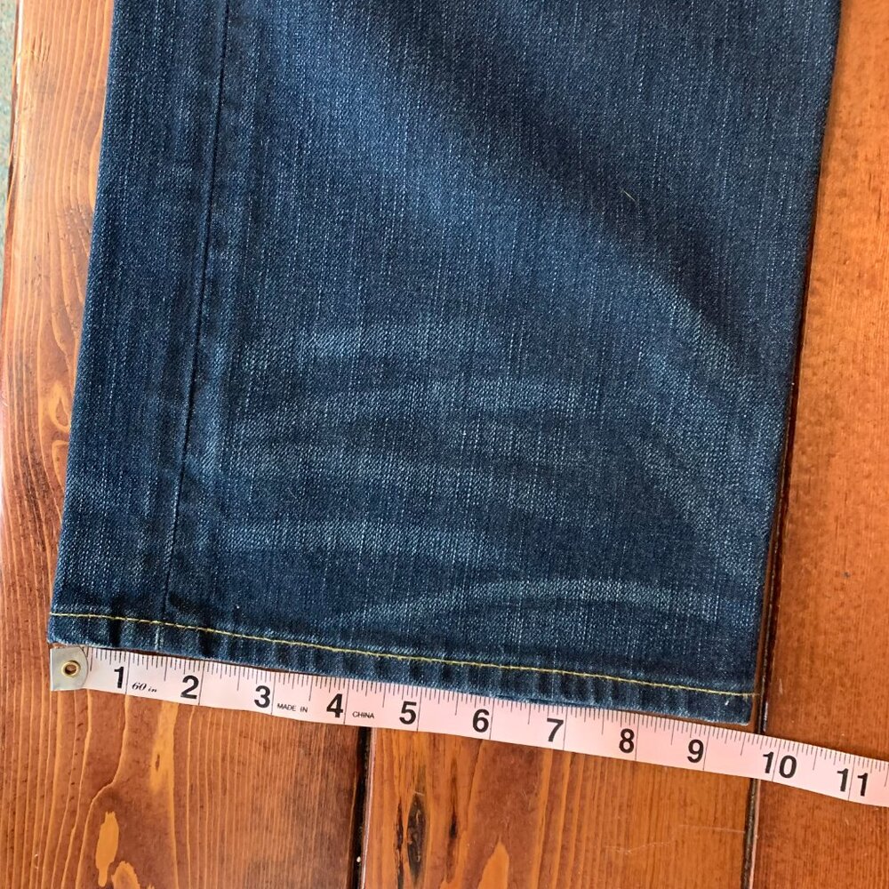 Polo Ralph Lauren Hampton Relaxed Men's 42T / 36 Dark Denim Straight Leg Jeans - Picture 12 of 14